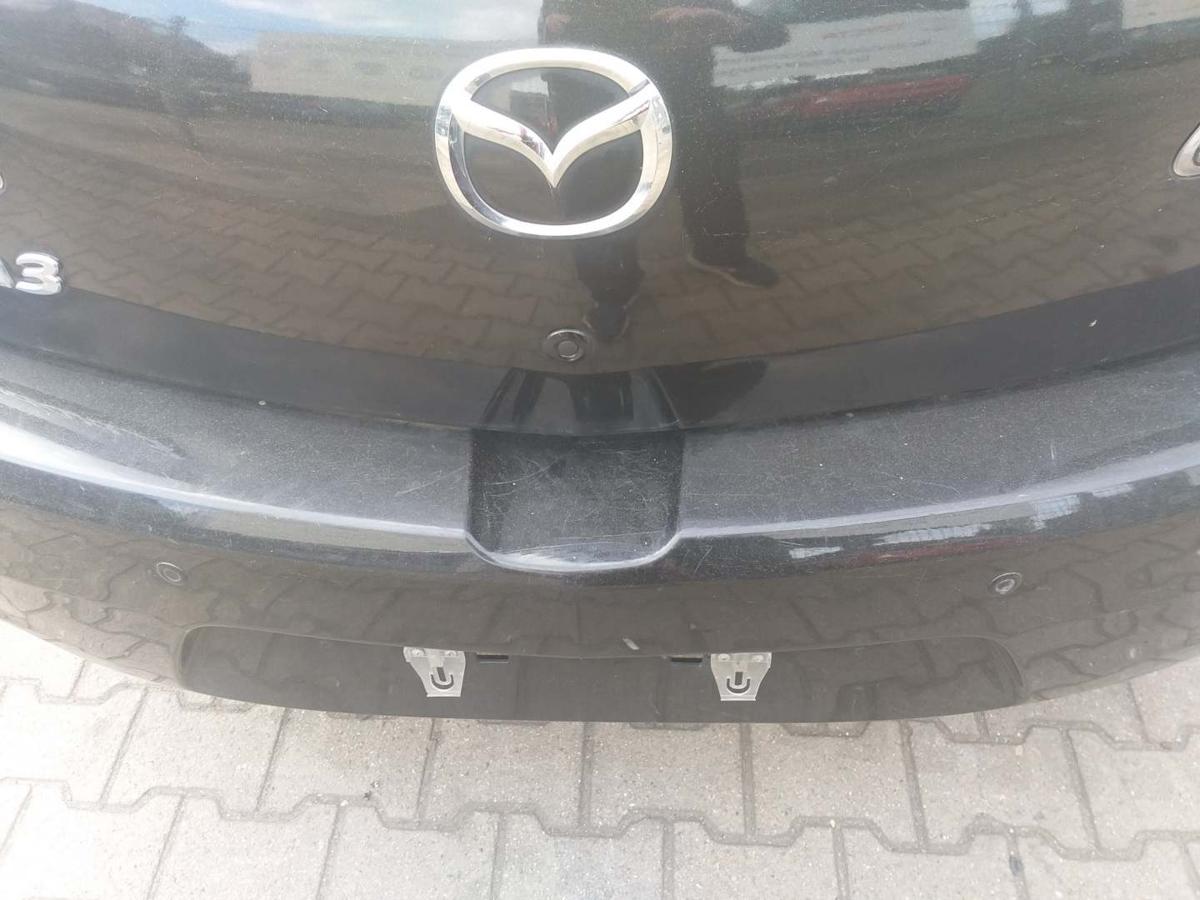 Mazda 3 BL original Sto&szlig;stange Stossf&auml;nger hinten 16W Schwarzmetallic Facelift Flie&szlig;heck Bj.2012